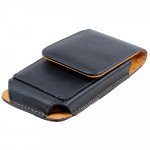 Wholesale Vertical Card Pocket Double Loop Belt Clip Pouch Large 22 (Black)